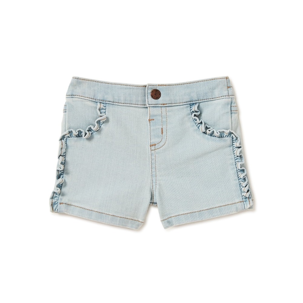 Garanimals Baby Girls' Denim‎ Shorts, Sizes 0/3M-24M